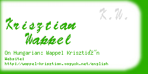 krisztian wappel business card